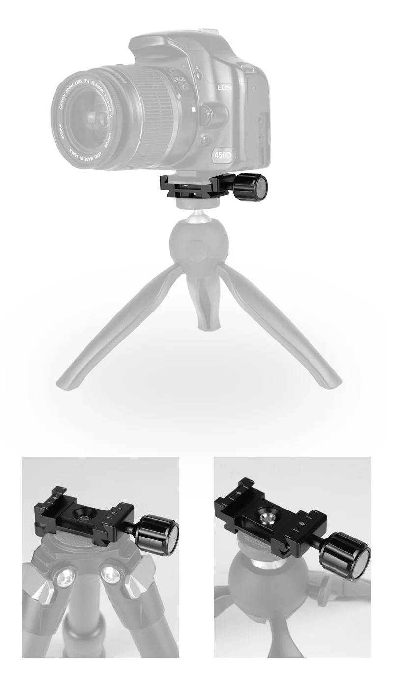 Mini-Schnell verschluss klemme Anti-Rutsch-Knopf 25mm 22mm kompatibles Arca-Swiss-Stativ SLR-Kamera Mikrofon Füll licht Verlängerung platte Halterung – Detail 6