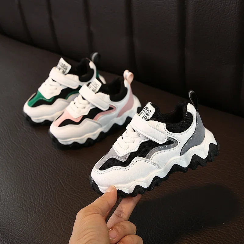 2024 Children Shoes Boys Sneakers Girls Sport Shoes Child Leisure Trainers Casual Breathable Kids Running Shoes