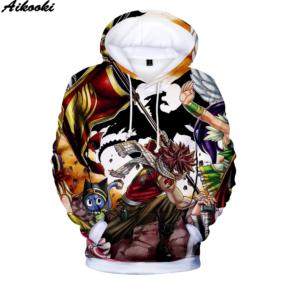 

3D Men's Hoodies Anime Fairy Tail boy/girls Sweatshrit Fairy Tail Oversized hoodie Kids Sweatshirt Comfortable winter Pullovers