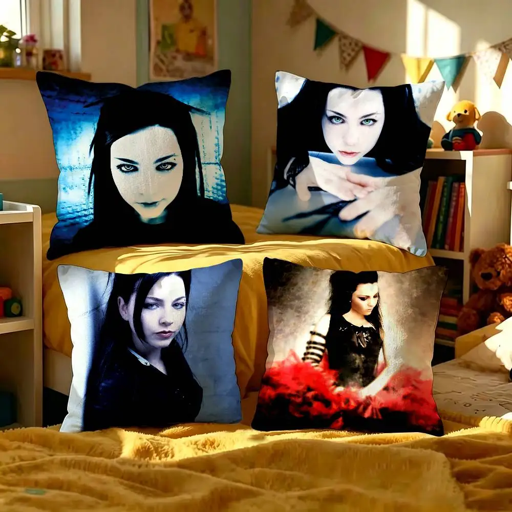 E-Evanescence Rock Bands Cushion Cover Polyester Sofa Cushions Decorative Throw Pillows Home Decoration Pillowcover