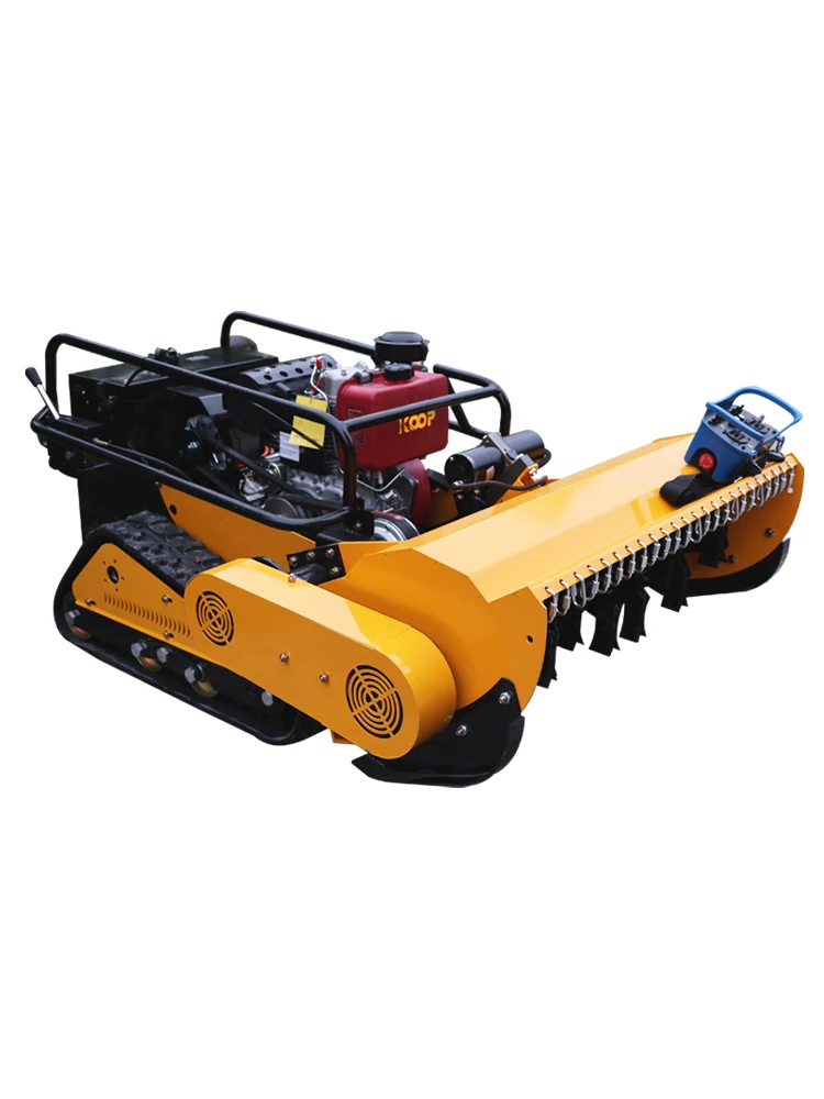 Индивидуальная дистанционная цепочная газонокосилка с 32-Y-образным двигателем, робот, газонокосилка, лесной мульчер