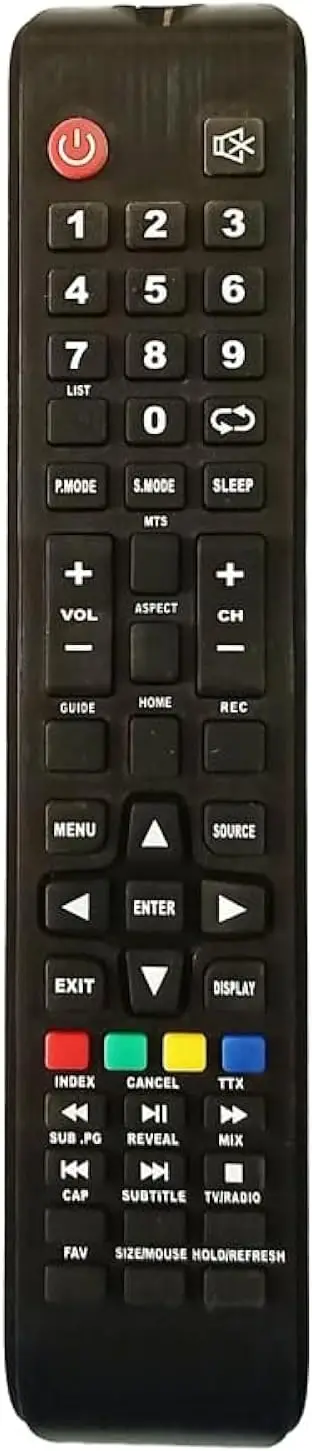 جهاز التحكم عن بعد لتلفزيون Unionaire الذكي ذو الزر المنعش