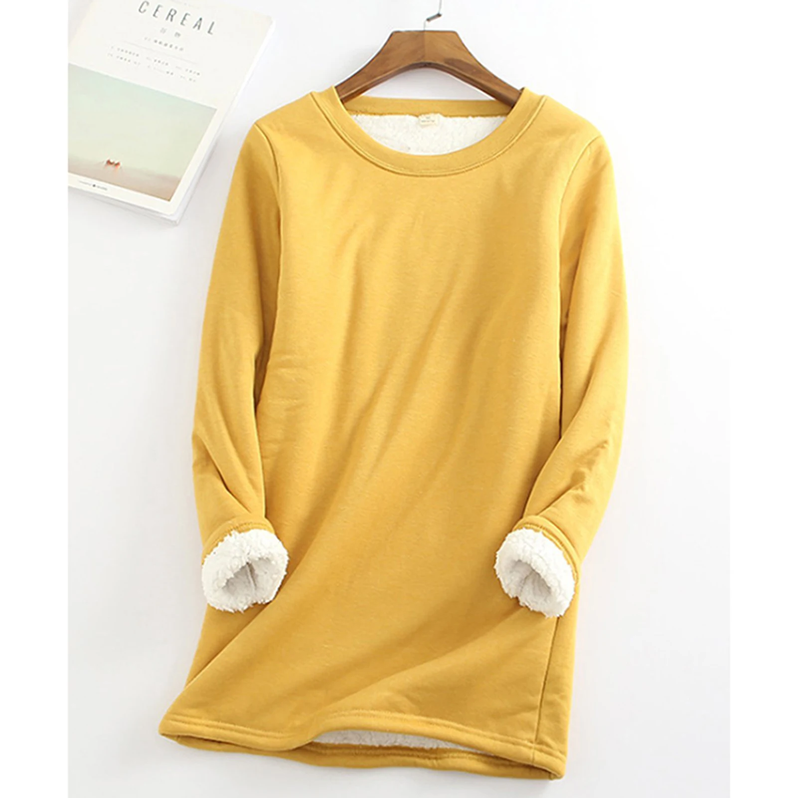 Women's Warm Fleece Top Lady Autumn Warm Sweater for Women Formal Daily Party Ball