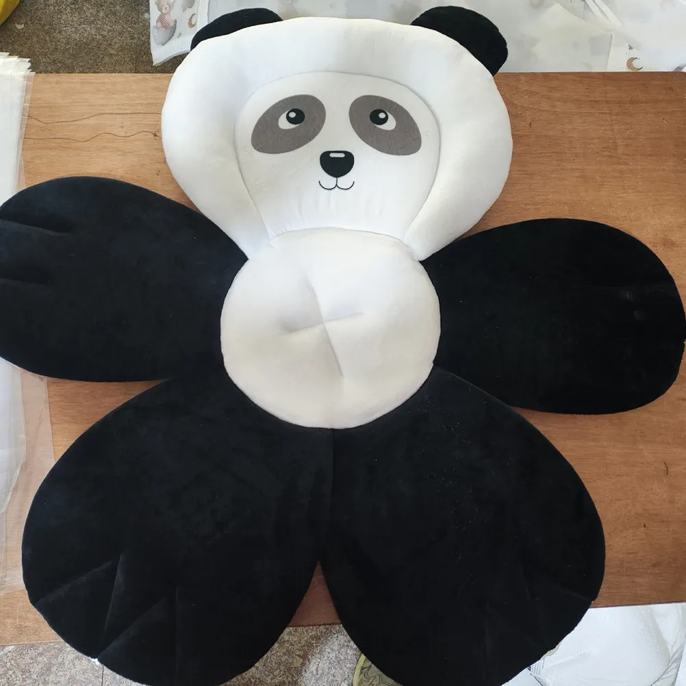 ベビーバスマット快適な洗えるパンダクッション新生児浴槽シート滑り止め幼児シャワーパッド新生児浴槽クッション