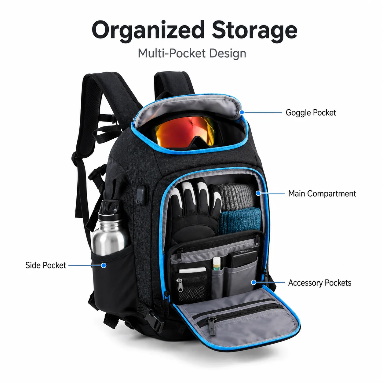 กระเป๋าเป้สำหรับใส่รองเท้าสกีข - Ski Boot Bag Backpack Travel บทวิจารณ์และราคา