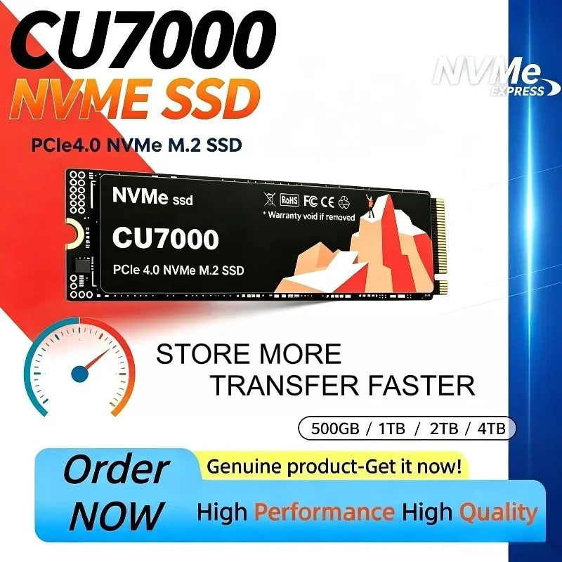 CU7000 SSD M.2 NVMe Internal Solid State Drive PCIe 4.0 Gaming Drive Works High Speed for PS 5 Laptop PC Hard Disk