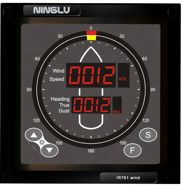 IR761 Wind Speed And Direction Repeater / Wind Speed And Direction Display
