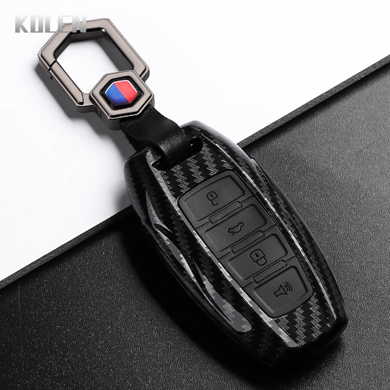 ABS Carbon Fiber Car Key Case Cover For Great Wall Haval Jolion 2022 H6 H7 H4 H9 F5 F7 F7X F7H H2S GMW Dargo Shell Accessories