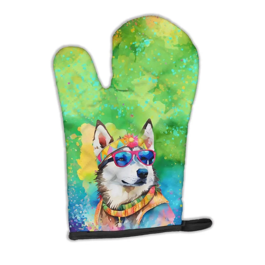 

Siberian Hippie Dawg Oven Mitt Heat Resistant Thick Oven Mitt for Hot Pans and Oven Kitchen Mitt Protect Hands Cooking Baking