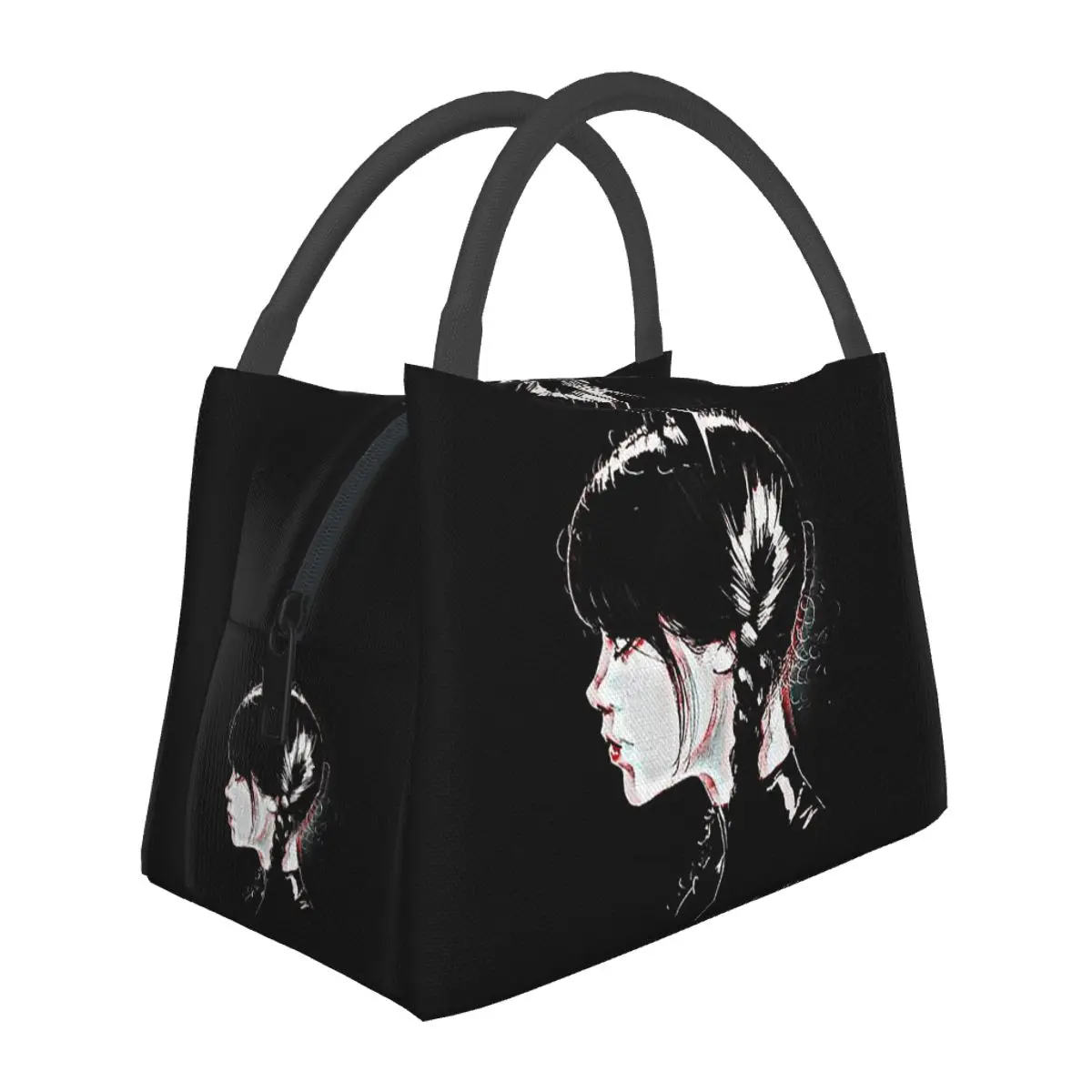 Wednesday Addams Dancing Dance Thermal Lunch Bags Bento Box Portable Lunch Tote Picnic Bags Thermal Bag for Woman Student School