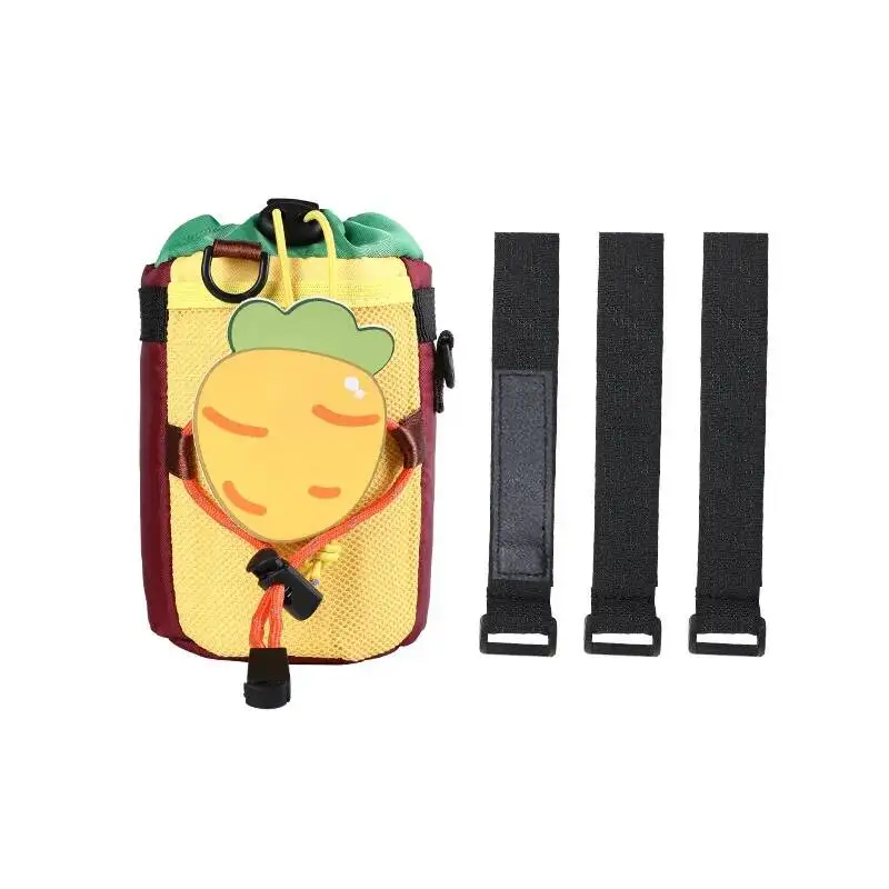 

ESLNF Cycling Front Pouch Handlebar Water Bottle Drawstring Drink Cup Cage Cute Bicycle Bag