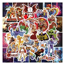 50Pcs Cartoon Thundercats Stickers He-Man DIY Stickers Scrapbooking Phone Luggage Skateboard Decorative Waterproof  Decals