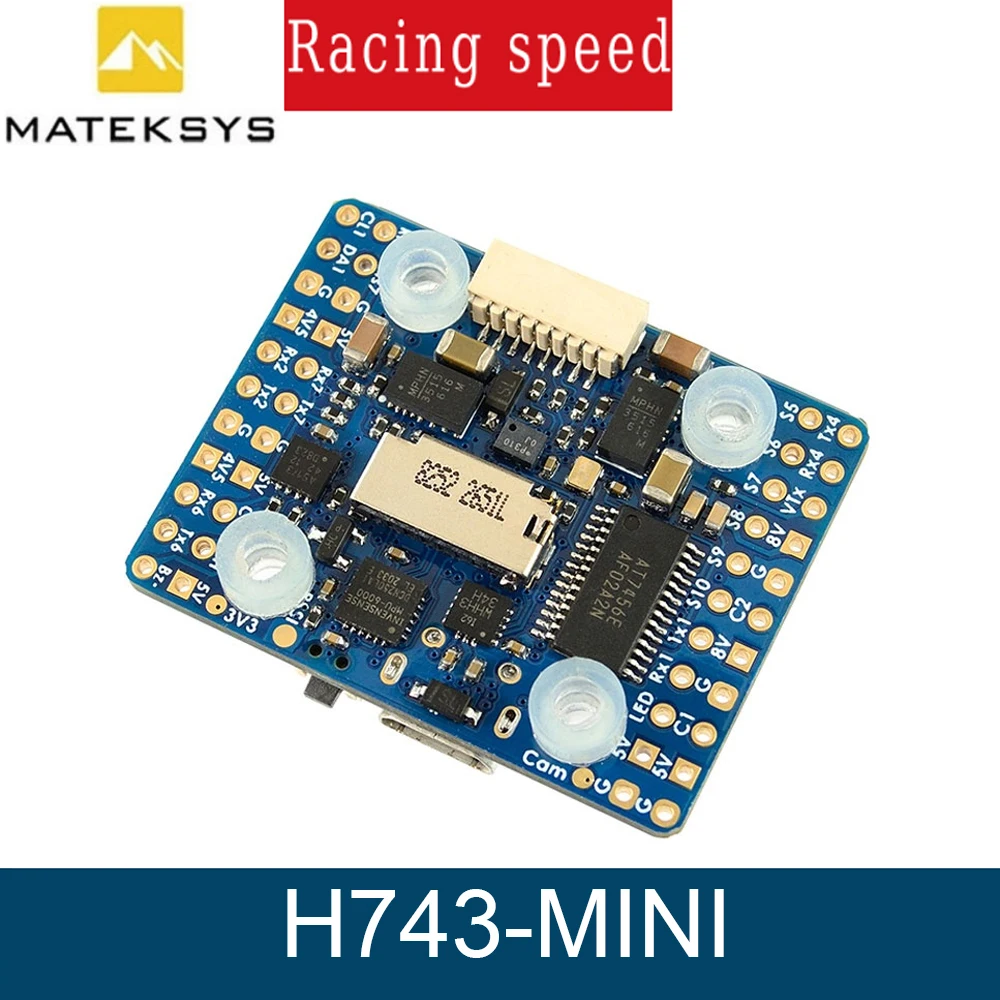 

Контроллер полета Matek H743-MINI V3 FC H743 20x20 мм ICM42688P ICM42605 Встроенный OSD 11 PWM 2-8S Lipo для гоночного дрона RC FPV