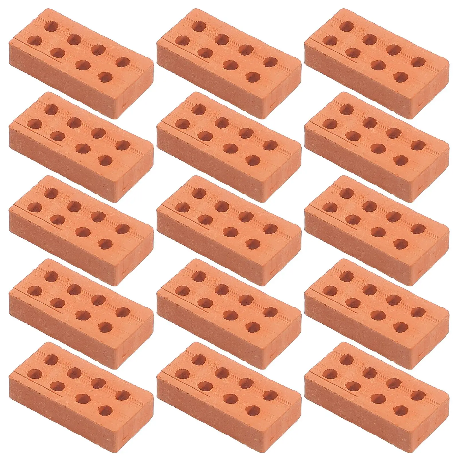 50pcs Simulation Mini Bricks Model Miniature Figurine Landscaping Accessories DIY Fake Bricks For Fairy Garden Building