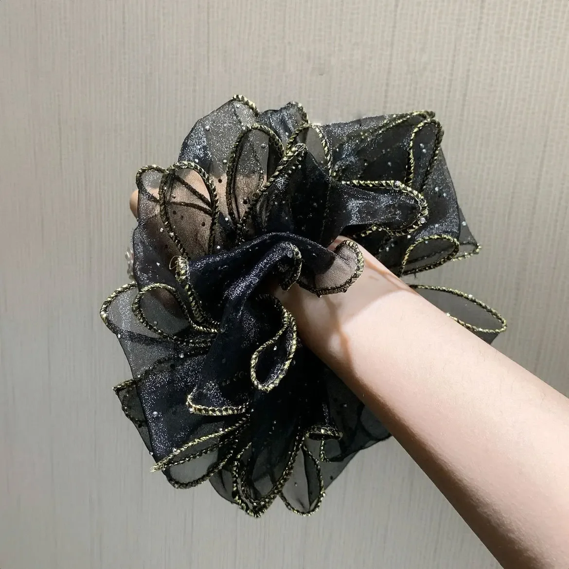 

Fashion Hair Accessories Women's Premium Hairs Cord Headflower French Headwear Elegant Ribbon Hair Ties Women Hair Accessories