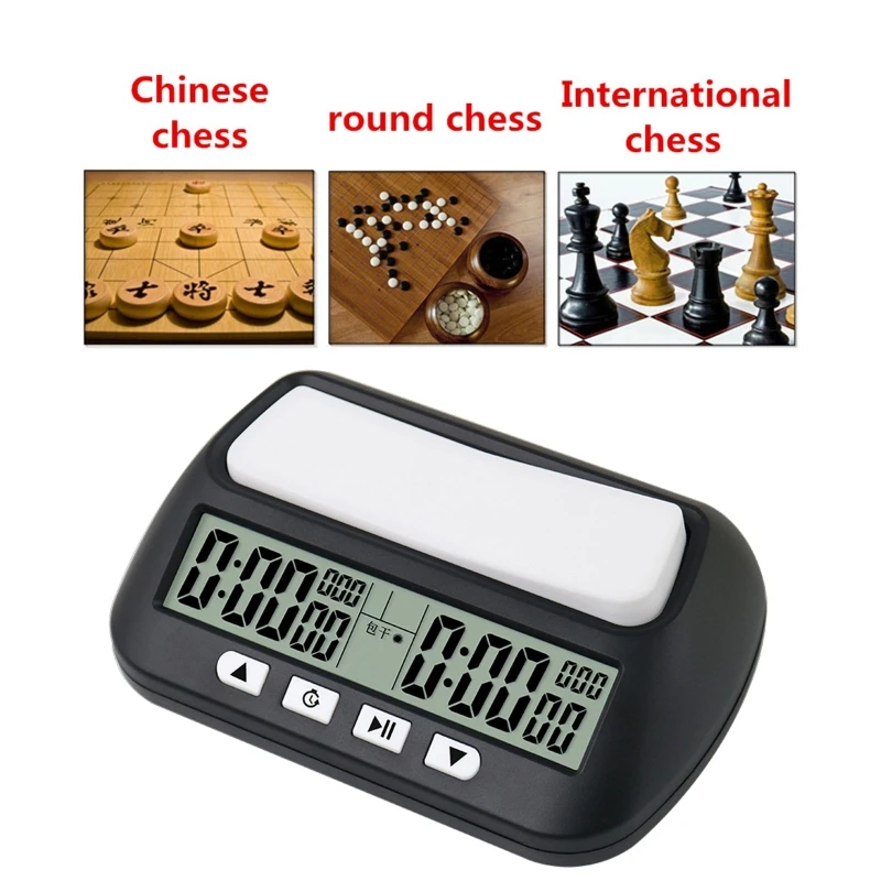 Diamond Grade Chess Clock Compact Digital Watch Count Up Down Timer Board Game Stopwatch Competition Hour Meter