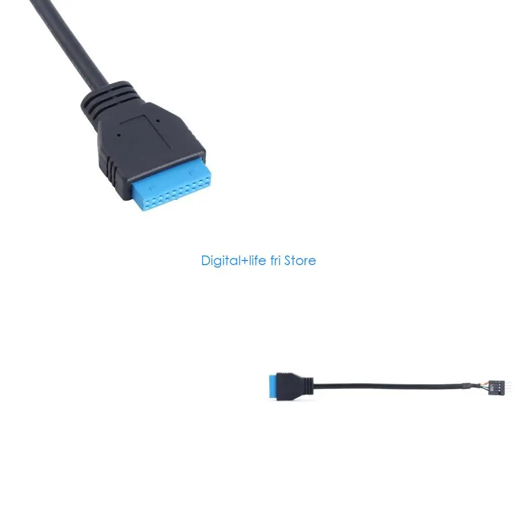 E06D USB Header to USB 2.0 Motherboard Adapters Cable Converters 20Pin USB3.0