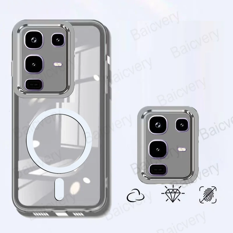 كاباس لهاتف انفينيكس نوت 50 4G X6858 Pro X6855 Pro + Plus X6856 50X X6857B مع ملصق مغناطيسي لعدسة الكاميرا غطاء ملون #2