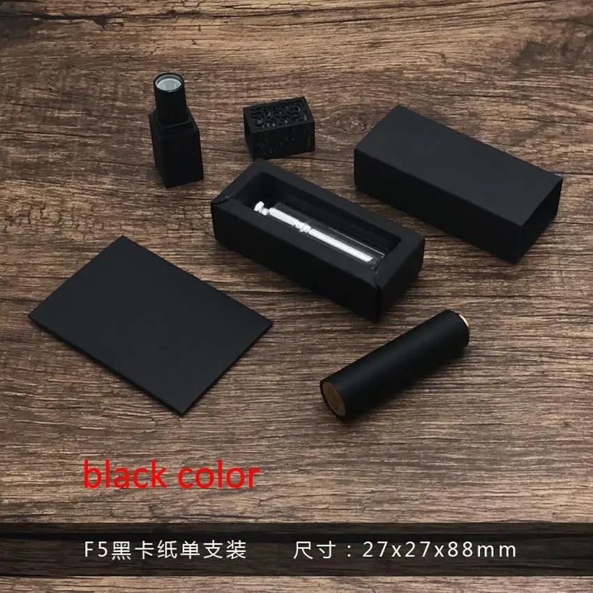 50pcs/lot 2.7x2.7x8.8cm 10ml  Multicolor Paper Drawer Style Packaing Boxes Lipstick Essential Oil Perfume glass Bottle gift box