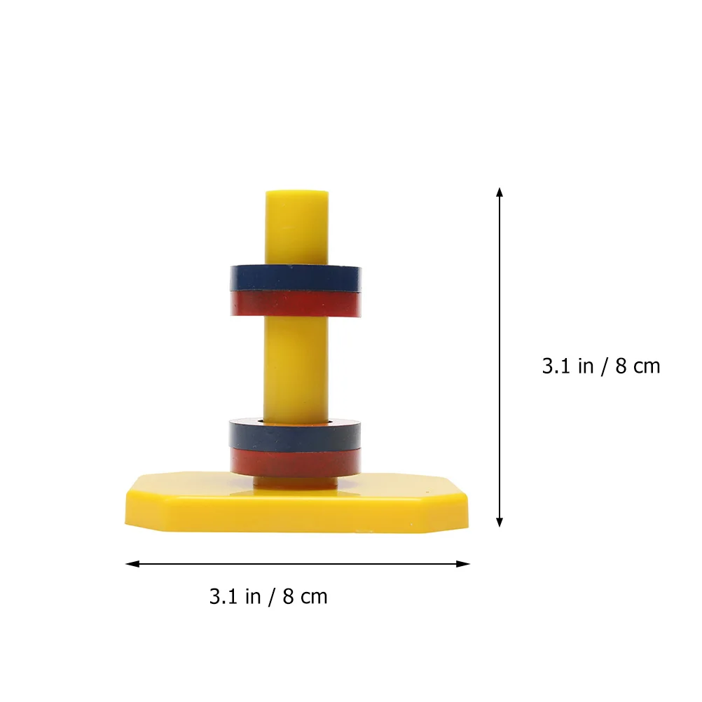 Magnetische levitatie-experimenterkit 4 ringen 1 standaard Wetenschapsspeelgoed Kinderfeestcadeau Educatief spel Natuurkunde Klasse gebouw