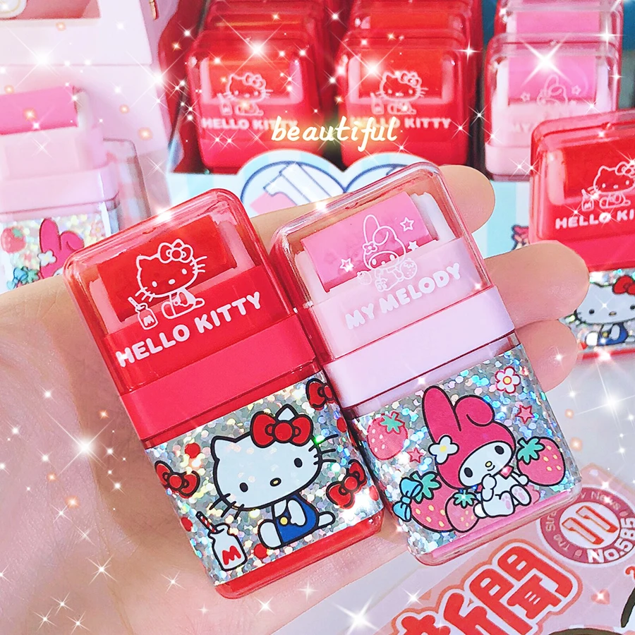 przydatne w szkole Sanrio artykuły papiernicze powrót do szkoły akcesoria kawaii obiekt hello Kitty gumki szkoła rysunek guma