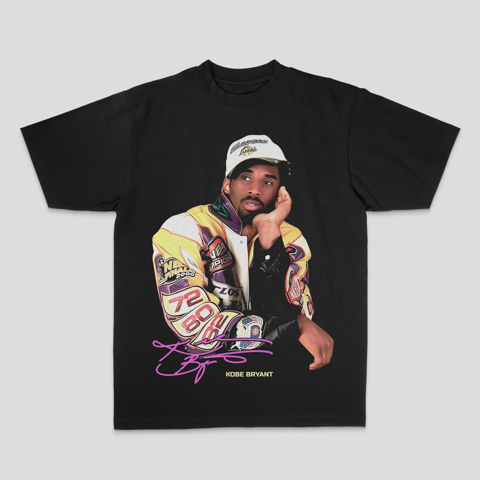 Rare Kobe American Heavyweight Streetprint Cotton Breathable Basketball Short-sleeved T-shirt