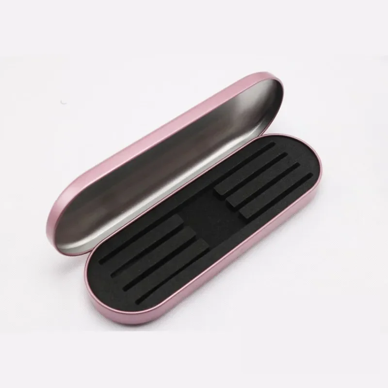 Funmix Eyelashes Tweezers Box Exquisite Tinplate Protection Storage Box Eyelash Lash Extension Beauty Pencil Case Makeup Tools