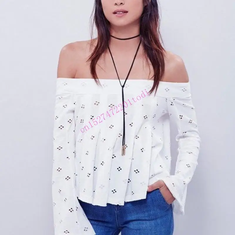 Summer Boho Necklace Long Rope Choker Necklace Strap Rope Choker Chain for Women Girls Party Jewelry Ornament M76B