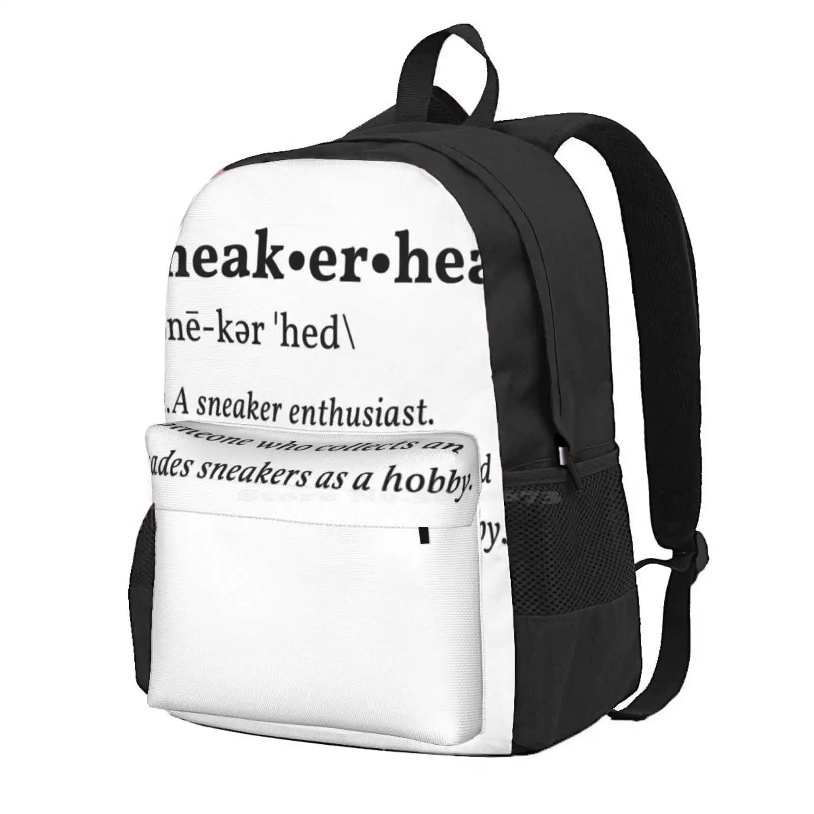 Sneakerhead Definition Hot Sale Schoolbag Backpack Fashion Bags Sneakerheaddefinition Kicks Heat Hypebeast Hypeshoes