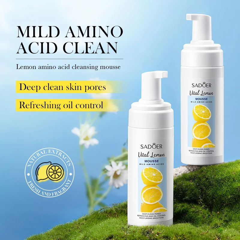 Espuma Limpiadora de Limón de 150 ml, Limpia Suavemente las Manchas, Controla la Grasa, Deja la Piel con Sensación Fresca y la Mantiene Limpia y Suave como la Seda - Cuidado de la Piel