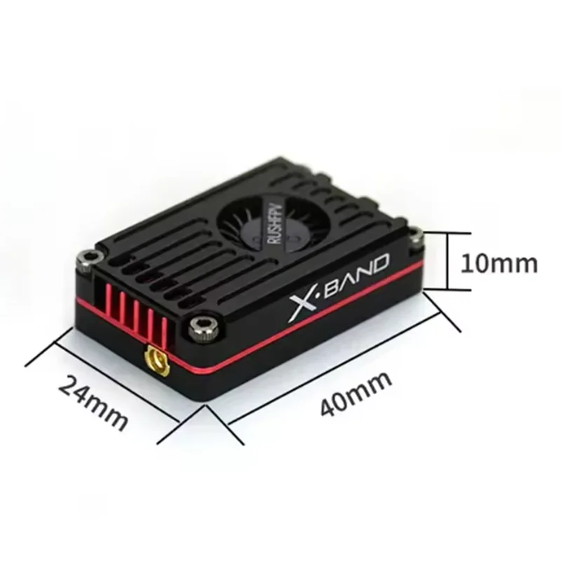 Rush tank max solo 2.5w 5.8ghz fpv transmissor de vídeo vtx 48ch longo alcance para drones rc aeronaves de asa fixa diy com escudo cnc