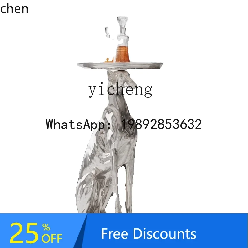 creative large floor dog ornament simple modern living room sofa TV cabinet coffee table next to home soft decoration