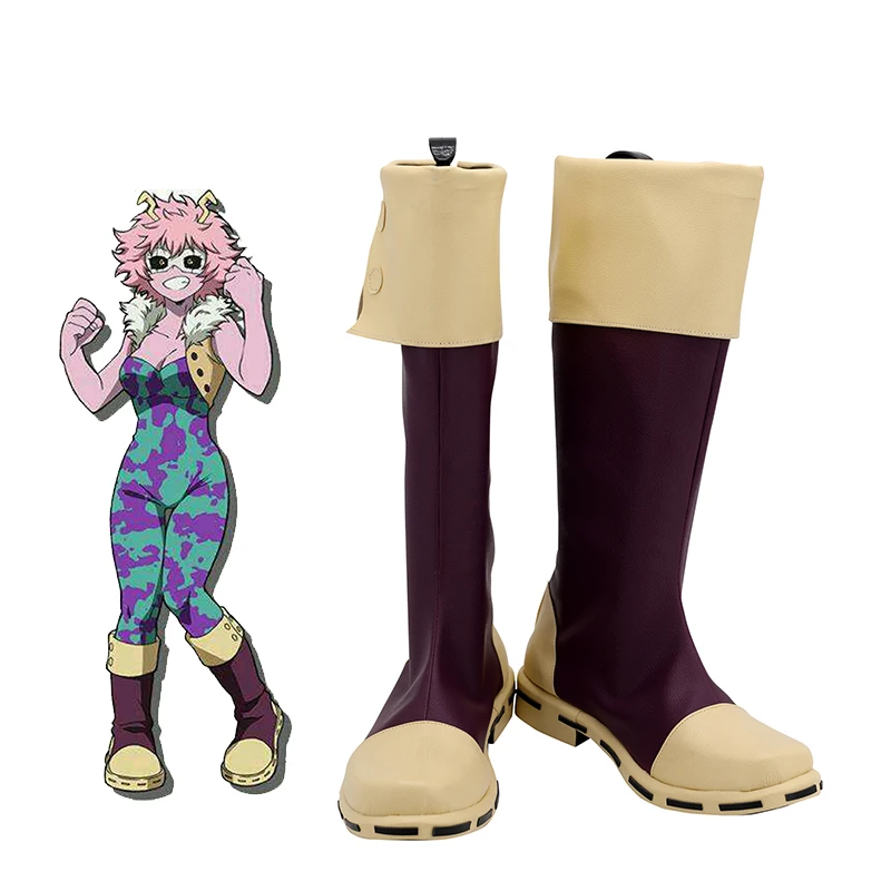 

Anime My Hero Academia Ashido Mina Cosplay Boots Shoes Woman Carnival Party Shoes