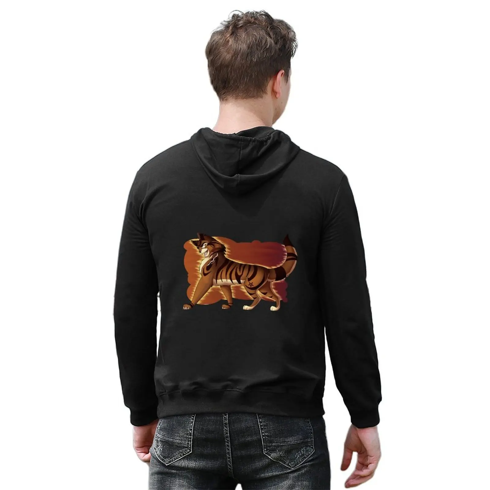 Tigerclaw, Tigerstar, Warrior of Thunderclan, Leader of Shadowclan Hoodie anime clothes men's clothing hoodies for men