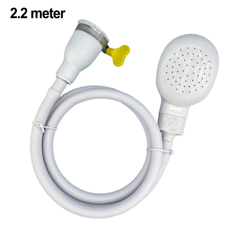 1set Bathing 2.2M Bath Tap Shower Hose Adjustable Shower Hose 1.3Meters DN15 Interface For Tap Spray Outdoor Pet Shower Tool Kit image 5