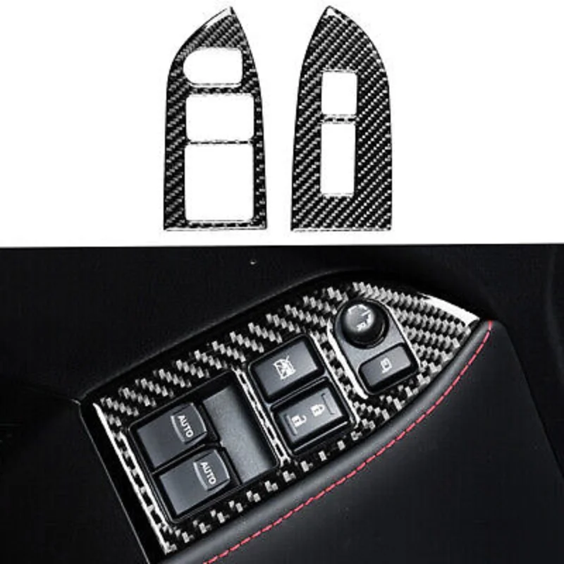 

Carbon Fiber Car Door Window Switch Cover Trim For Toyota 86 Subaru BRZ 2013-2017