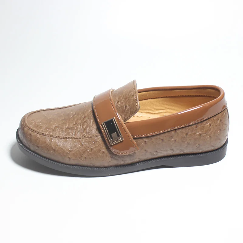 Boys Kids Loafers Moccasin Boat Deck Slip On Buckle Casual Party Dress Shoes