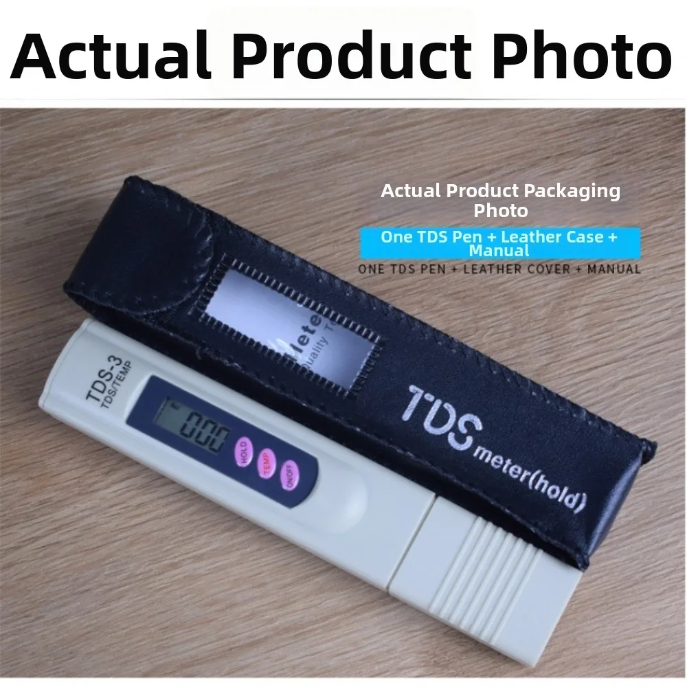 0-9990ppm Range TDS Water Quality Tester High Precision LCD Display Water Quality Analyzer Rapid Test Portable Pen Type
