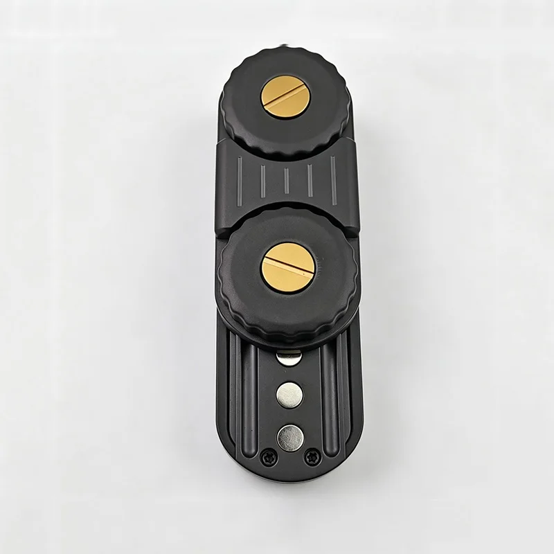 ZD EDC Fidget Slider Double Ratchet Tuning Fork Push Slider Composite Toy Fidget Spinner Stress Relief for ADHD Adults Focus Toy