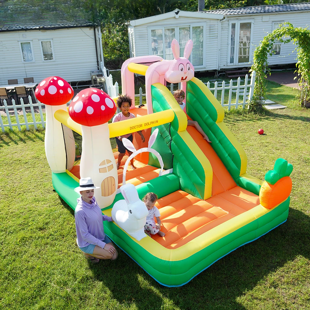 Children's bouncy castle, children's home bouncy trampoline bouncy castle bunny castle home