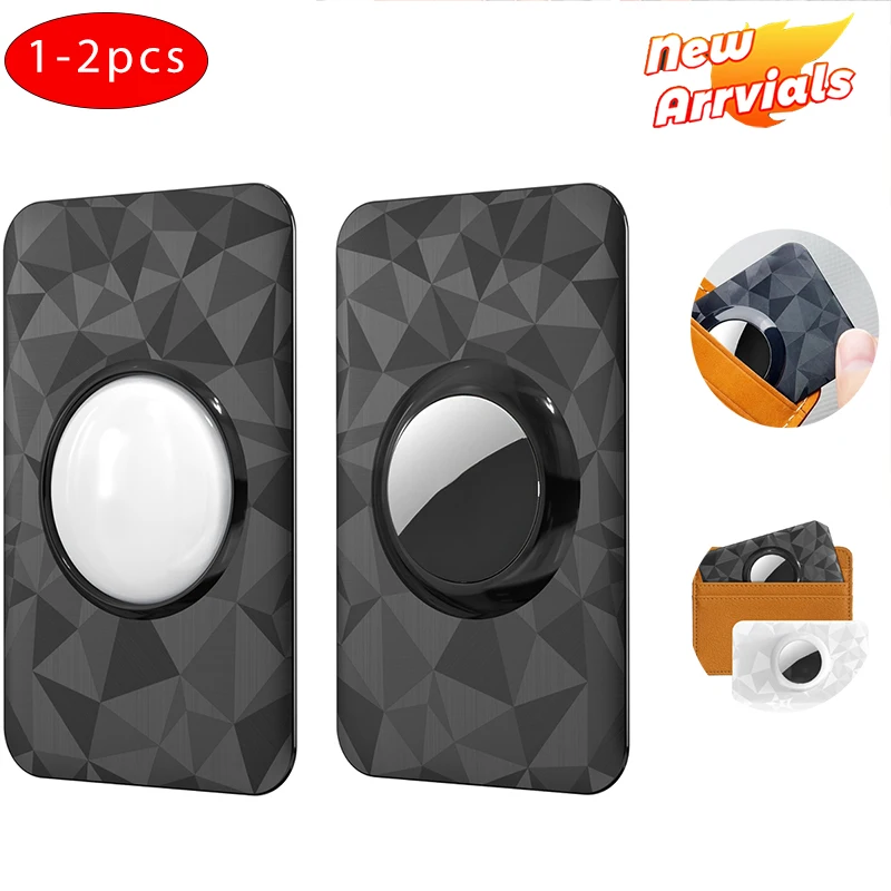 1-2PCS for Apple Airtag Wallet Holder Anti-Lost Tracker Ultra Thin Card Case Wallet GPS Tracker Locator Card Holder for Air Tag