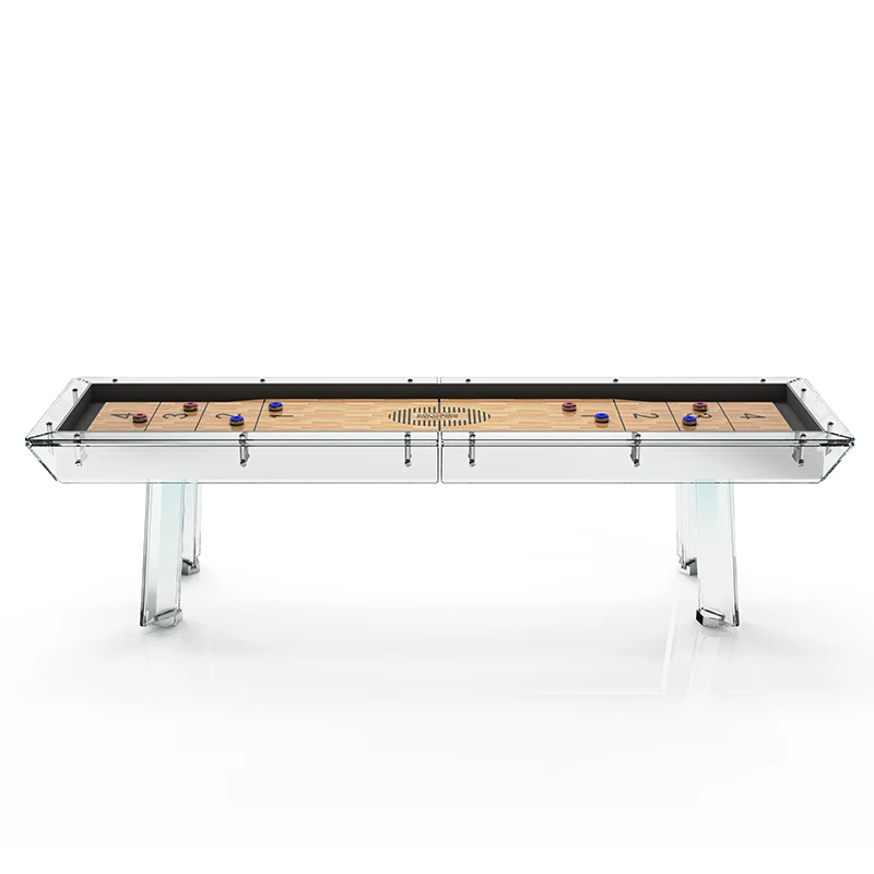 عالية الجودة الفولاذ المقاوم للصدأ خشب متين الشريحة مجلس Shuffleboard Sandpot الجدول رائجة البيع السنوكر وطاولة ألعاب البلياردو