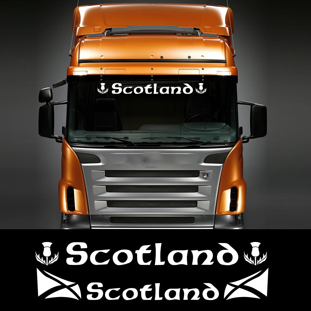 اسكتلندا شاحنة شاحنة شاحنة الرياح ملصق زجاج نافذة الكابينة ل HGV MAN DAF سكانيا