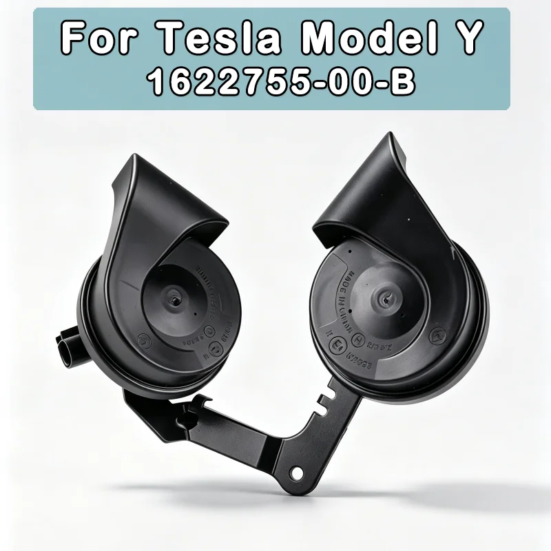 For Tesla Model Y Super Loud Dual Tone Electric Snail Horn Double Whistle 1622755-00-B Premium Auto Replacement Parts