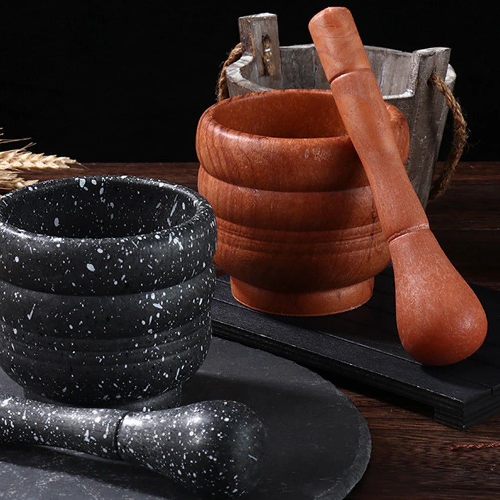 

1Set Garlic Grinding Tool Manual Masher Multi-Use Pestle Mortar Crusher for Garlic Ginger Spices Medicine Pills Kitchen Gadget