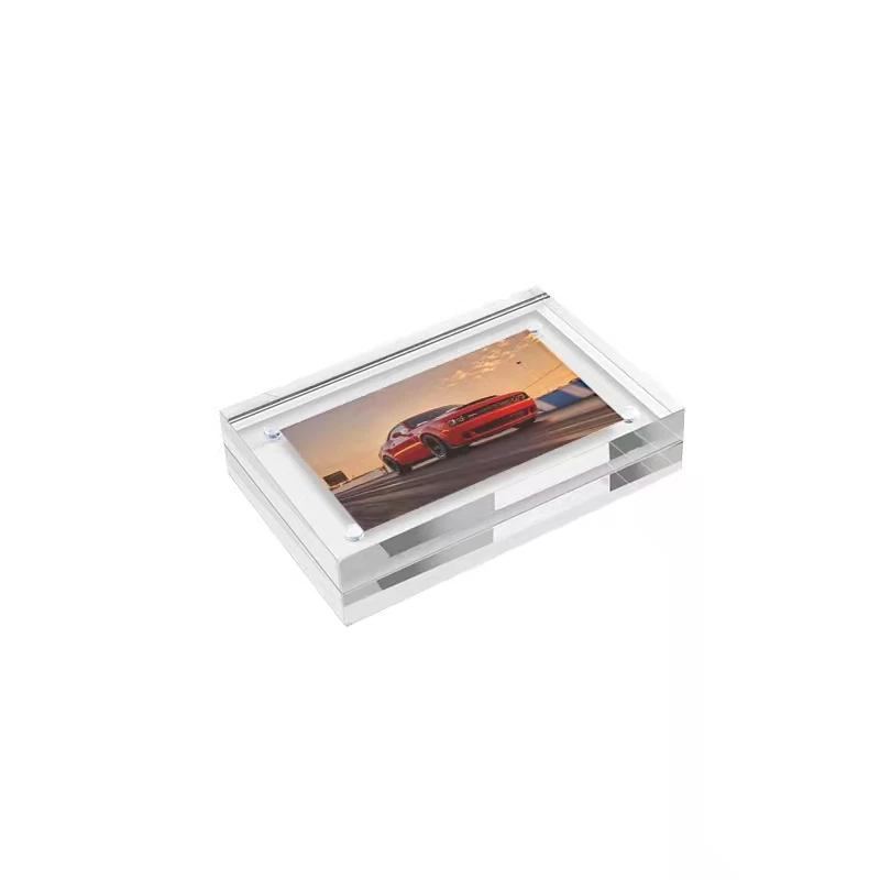 High quality transparent acrylic photo frame can be customized for desktop use Modern plastic poster frame