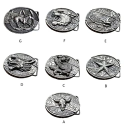 Western Belt Engraving Belt Buckle Fits 1.5