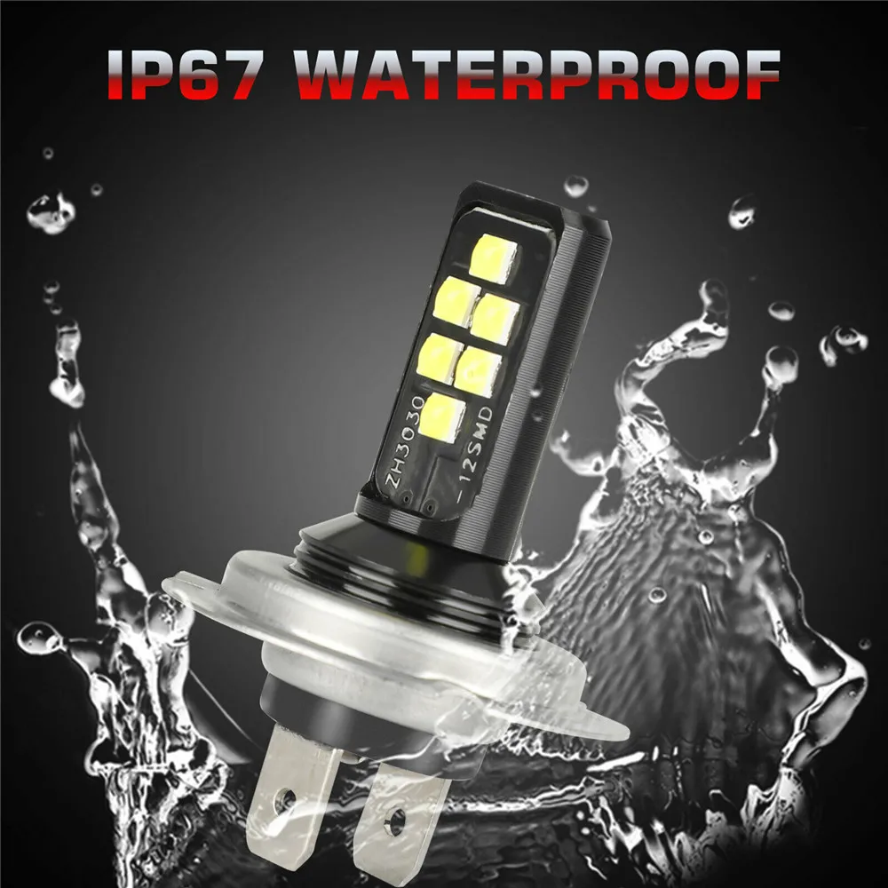 H7 H4 LED Headlight 60W 52000LM 6000K Light Bulb Super Bright Beam Kit Auto Driving Headlamp Lamps DC 12V Voltage Car Lights