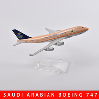 JASON TUTU 16cm 747 SAUDI ARABIAN Airplane Model Airplane Diecast Metal 1/400 Scale Planes