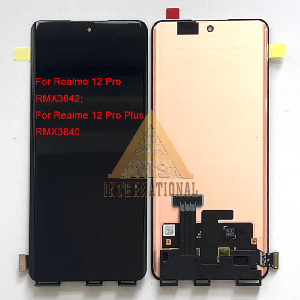 

Original Amoled For OPPO Realme 12+/12 Pro+ RMX3840 LCD Display Screen Touch Panel Digitizer For Realme 12 4G/ 12 Pro RMX3842